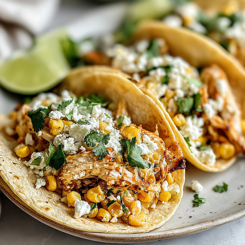 Savor Mexican Street Corn Chicken Tacos at Home